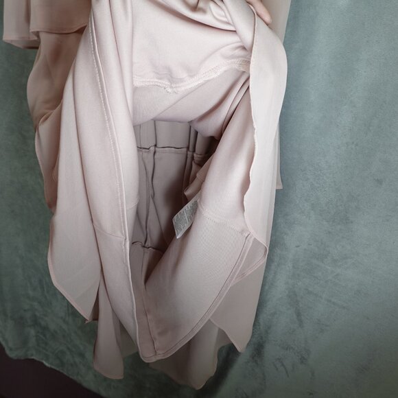 Ignite Evenings New York Dress Womens 16 Formal Tiered Blush Pink Easter Spring - Picture 8 of 10